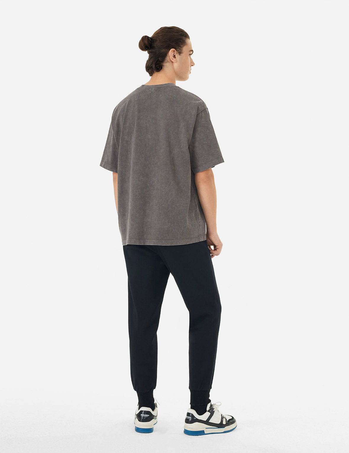 海鸥刺绣洗水宽版休闲T恤