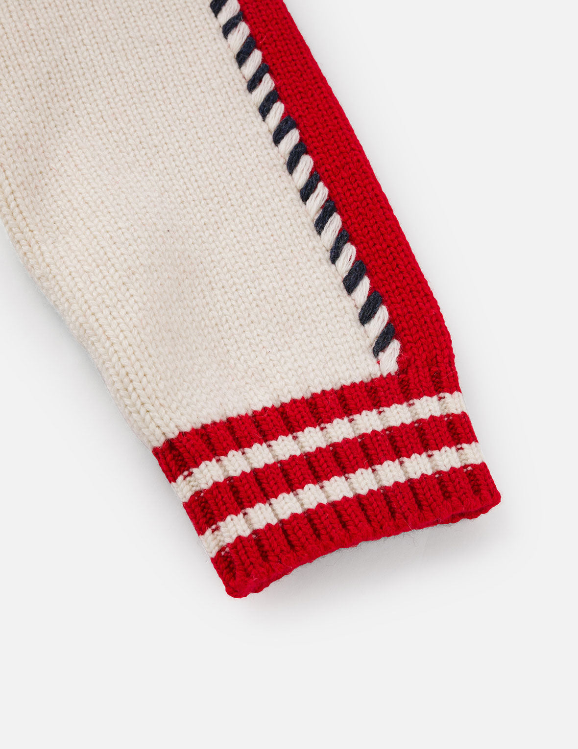 文字绘佛头嵌花宽版休闲编织羊毛外套