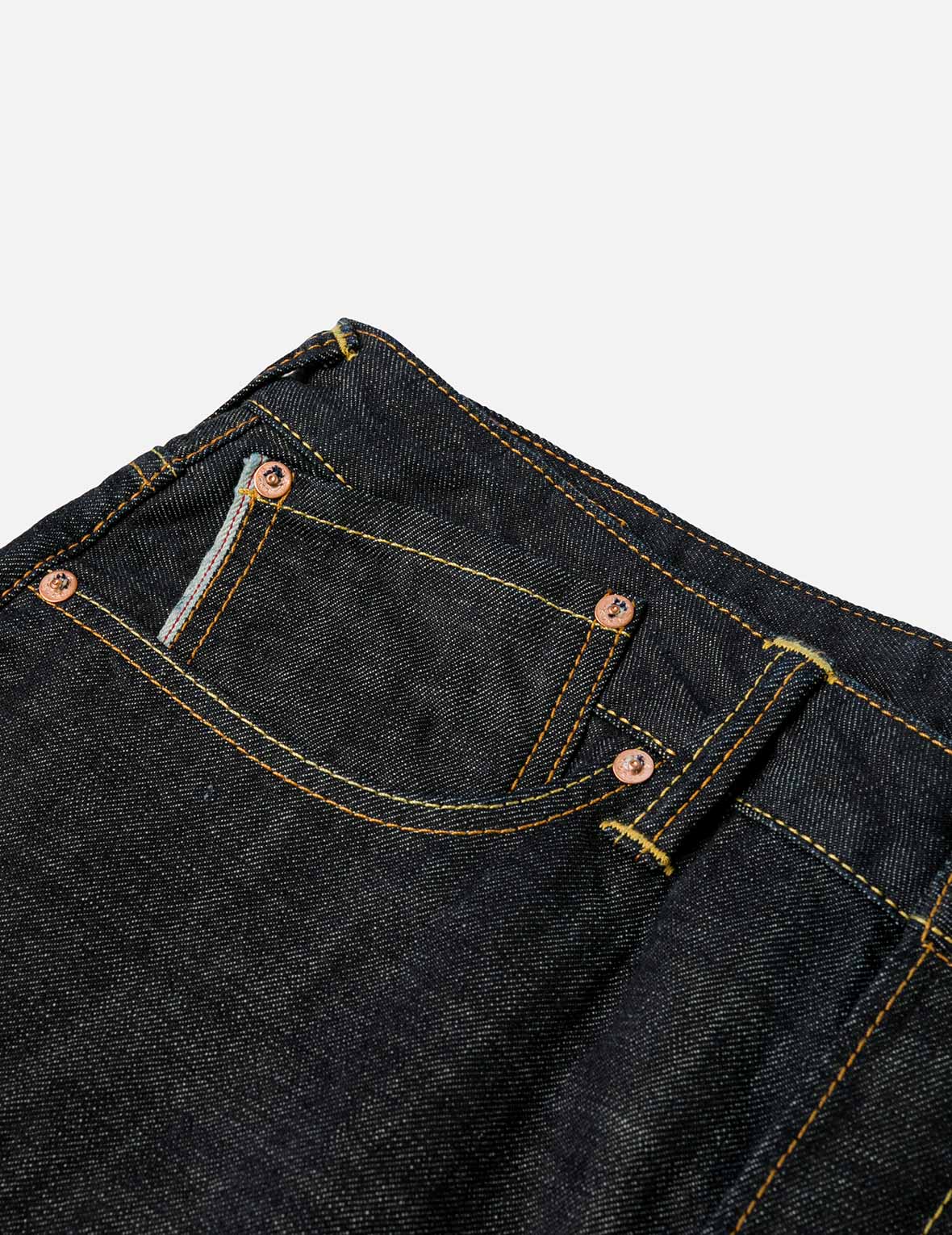 海鸥和日式寺庙刺绣常规牛仔裤 #2020