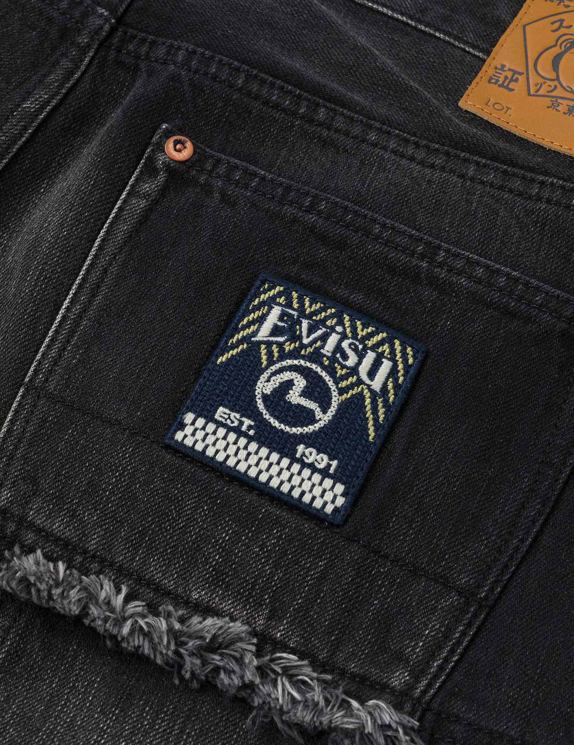 洗水解构刺子绣休閒牛仔裤 #2030