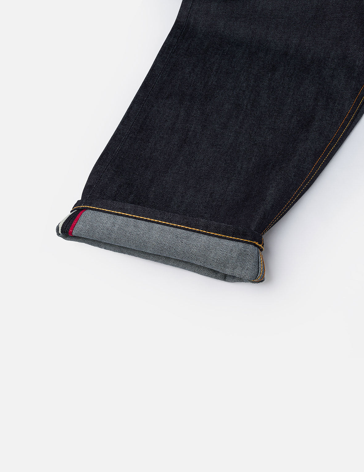 红色大M印花宽松版型牛仔裤 #2038