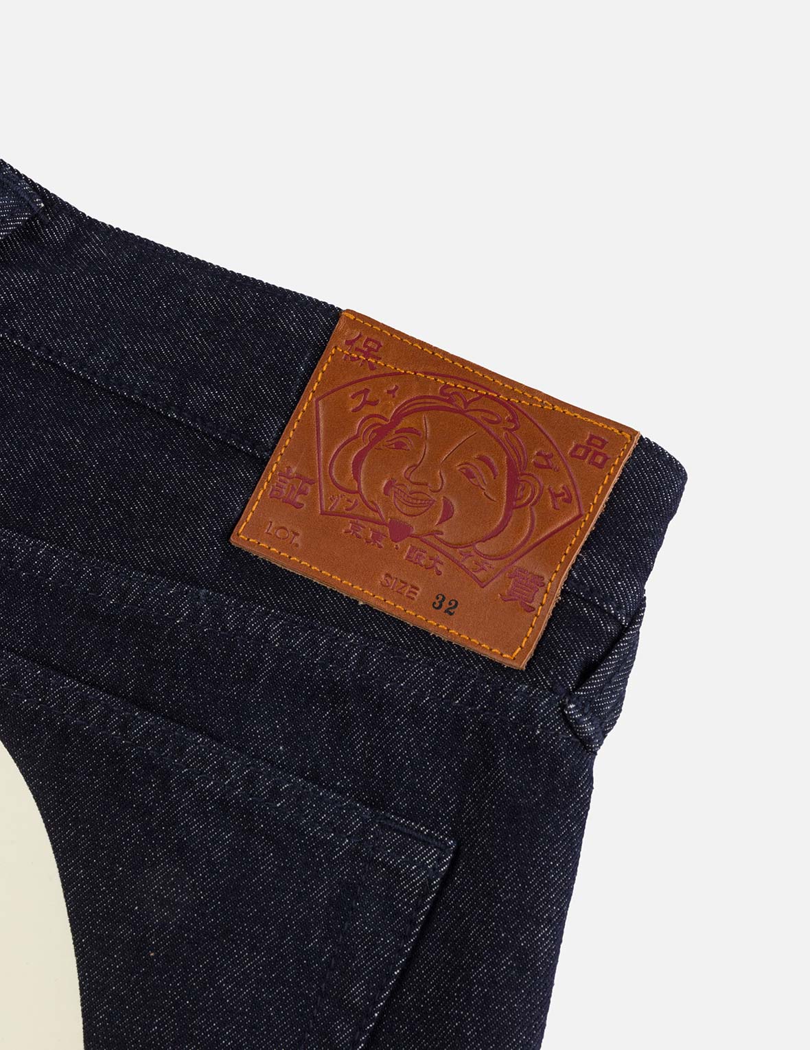 Daruma and Wheel of Wisdom Daicock Print Loose Fit Denim Joggers