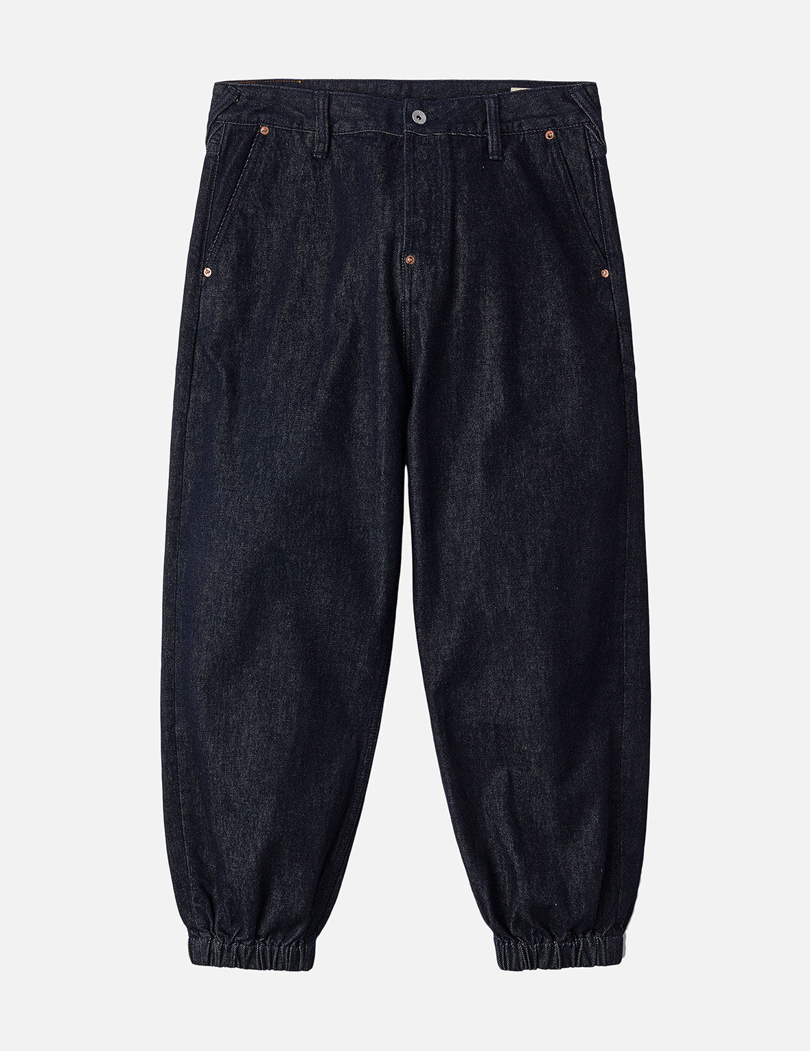Daruma and Wheel of Wisdom Daicock Print Loose Fit Denim Joggers