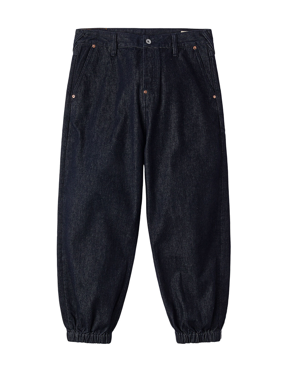 Daruma and Wheel of Wisdom Daicock Print Loose Fit Denim Joggers
