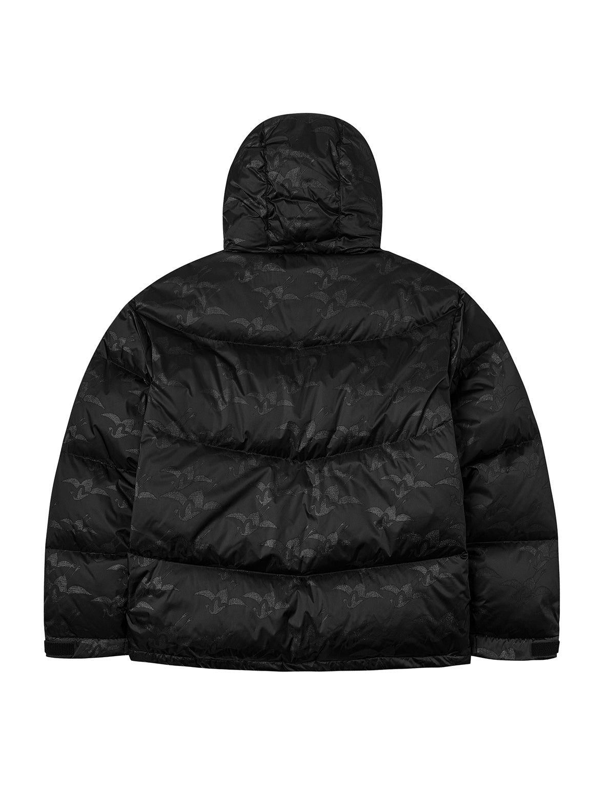 Allover Seagull Crane Jacquard Regular Fit Down Jacket