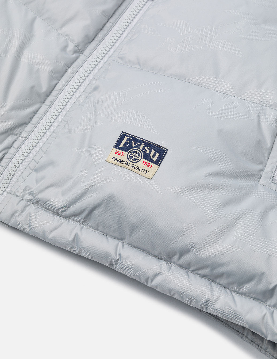 Allover Seagull Crane Jacquard Regular Fit Down Jacket