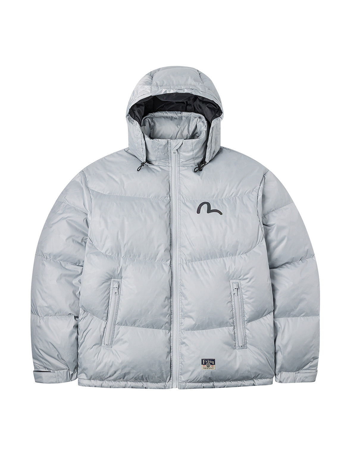 Allover Seagull Crane Jacquard Regular Fit Down Jacket