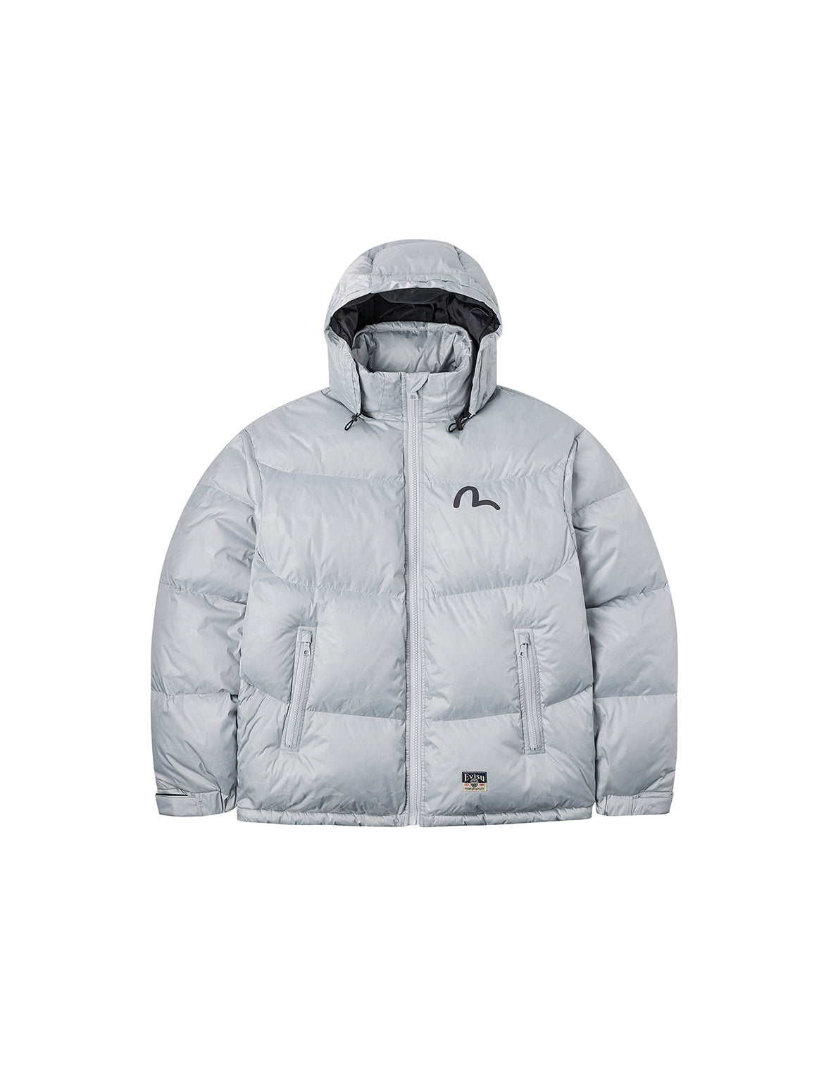 Allover Seagull Crane Jacquard Regular Fit Down Jacket