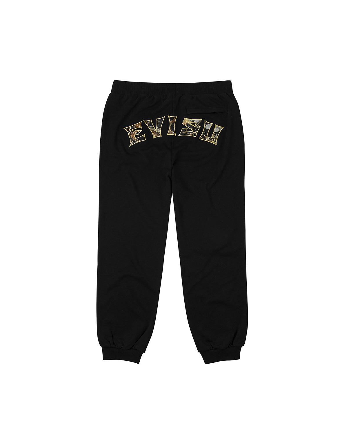 Seagull Embroidery EVISU Brocade Appliqué Straight Fit Sweatpants