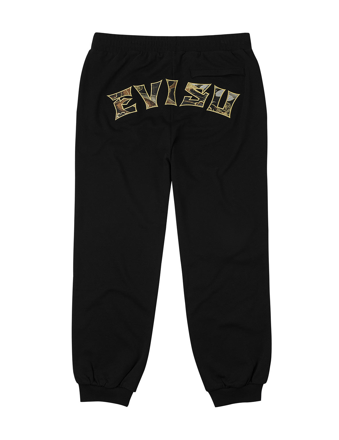 Seagull Embroidery EVISU Brocade Appliqué Straight Fit Sweatpants