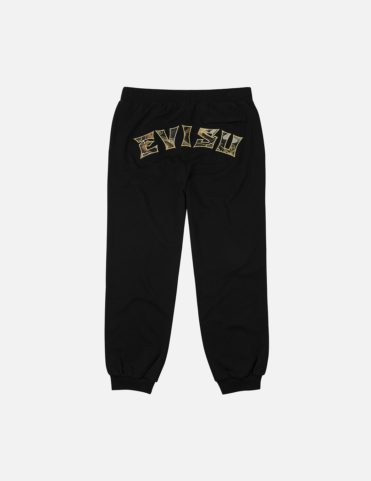 Seagull Embroidery EVISU Brocade Appliqué Straight Fit Sweatpants