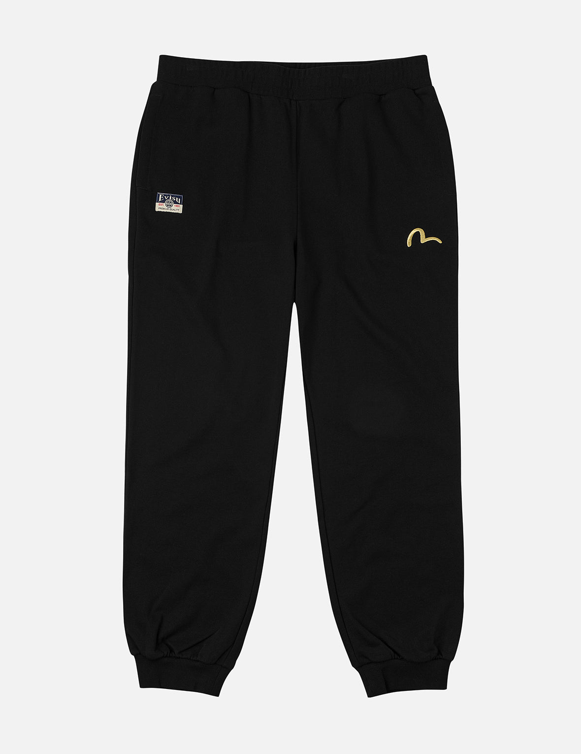 Seagull Embroidery EVISU Brocade Appliqué Straight Fit Sweatpants