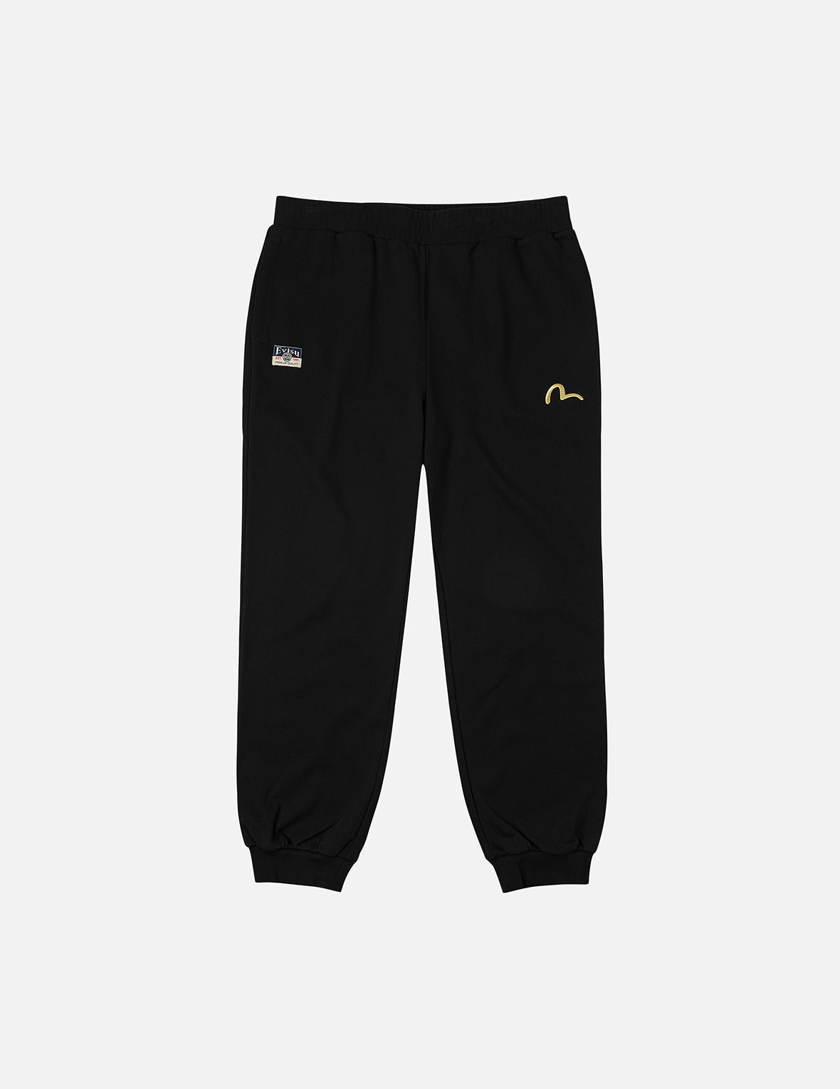 Seagull Embroidery EVISU Brocade Appliqué Straight Fit Sweatpants