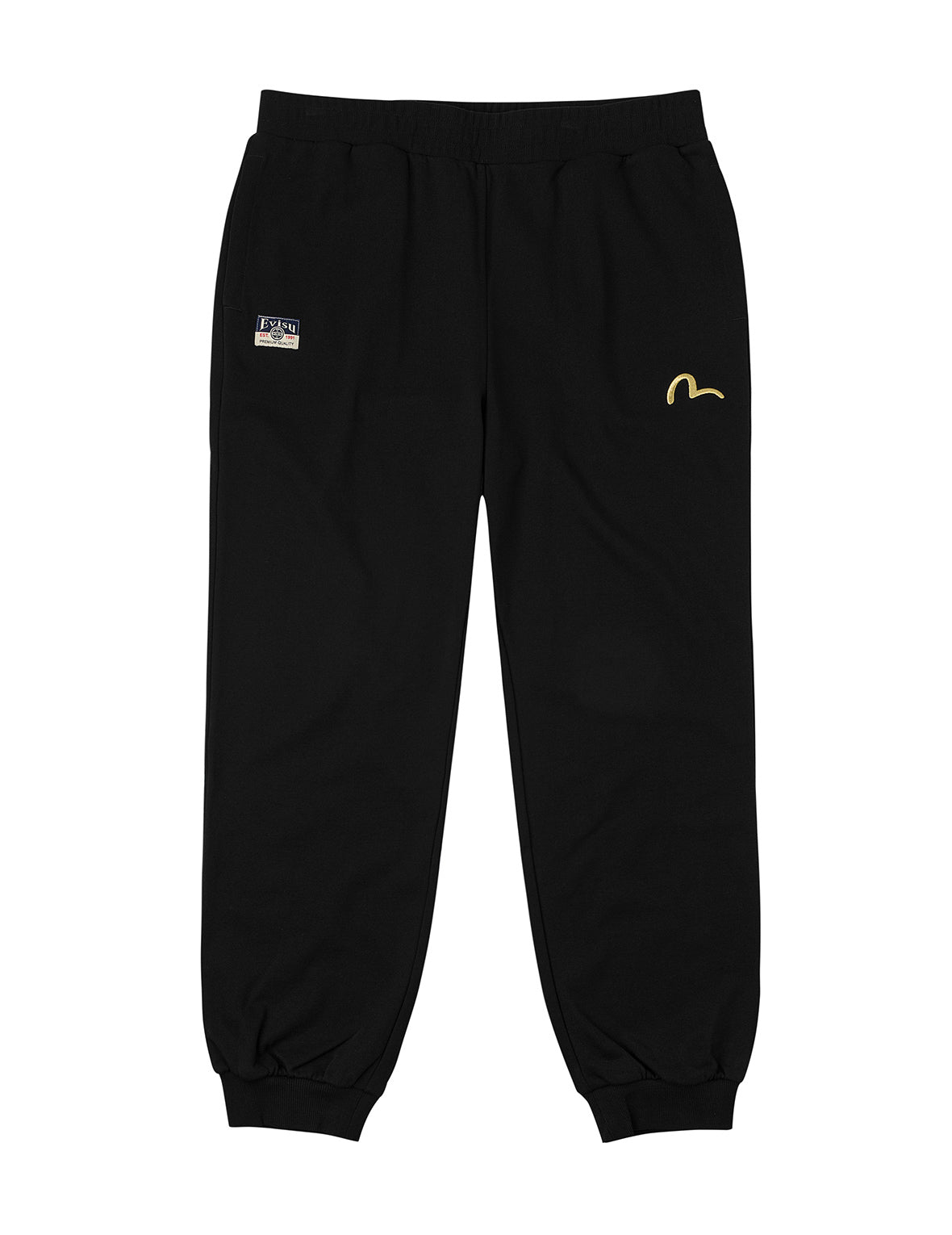 Seagull Embroidery EVISU Brocade Appliqué Straight Fit Sweatpants
