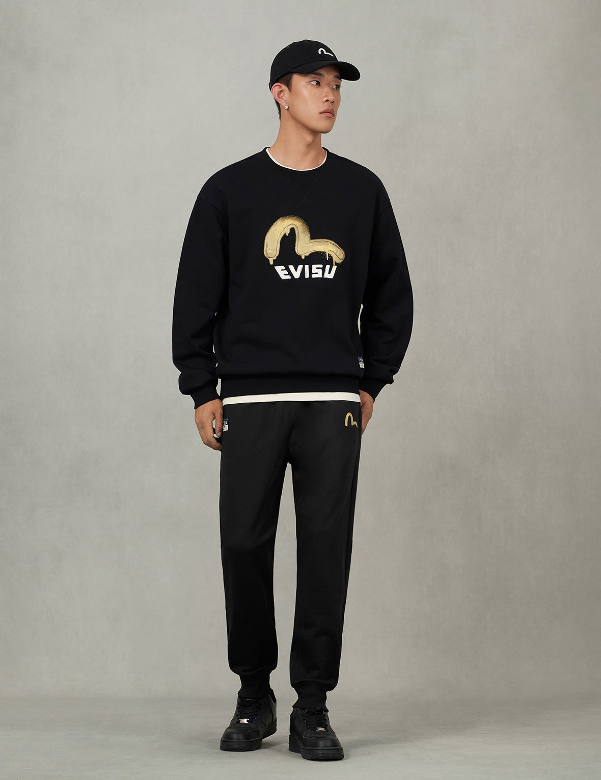 Seagull and Grateful Crane Daicock Print Regular Fit Sweatpants