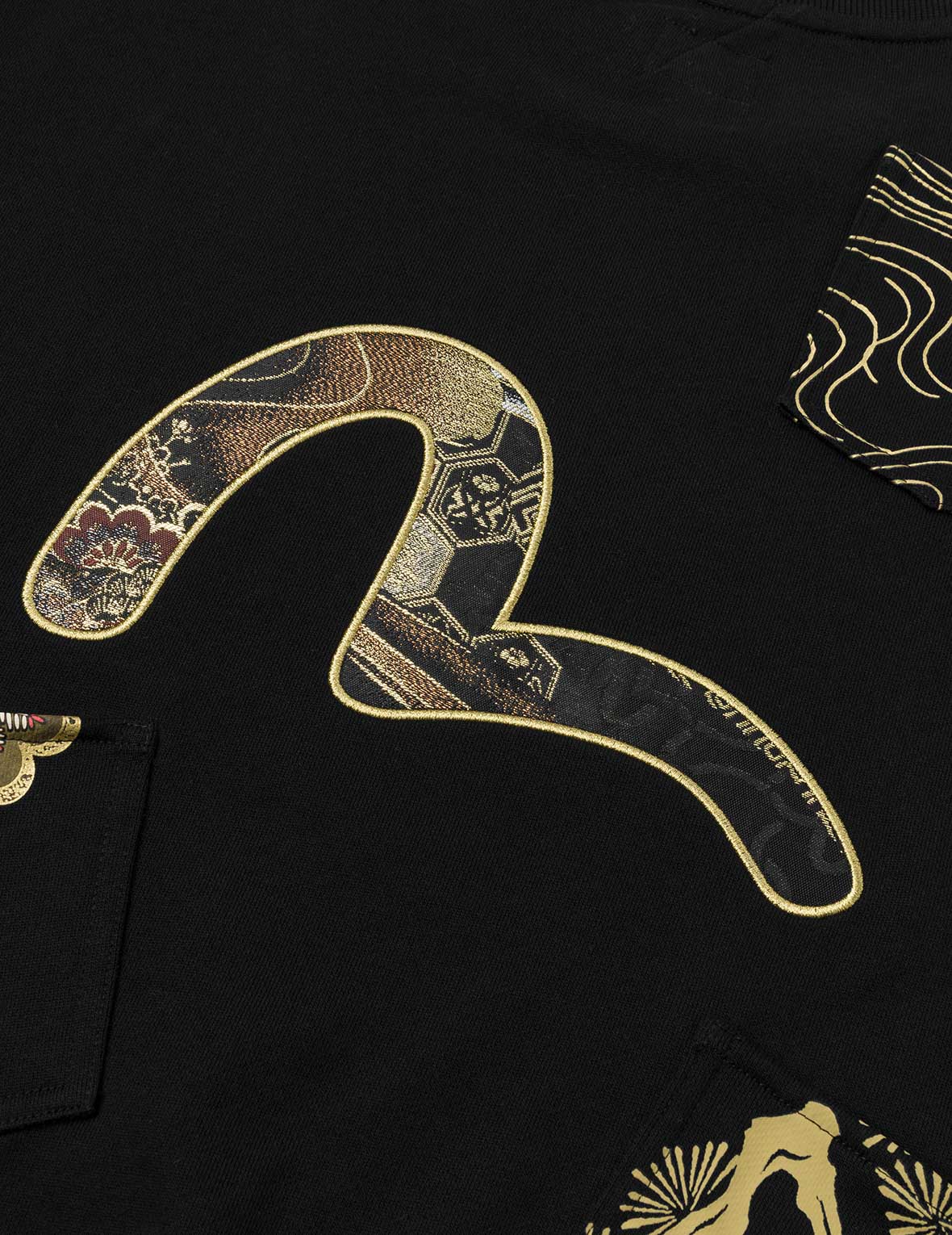 Seagull Brocade Appliqué Relax Fit Sweatshirt