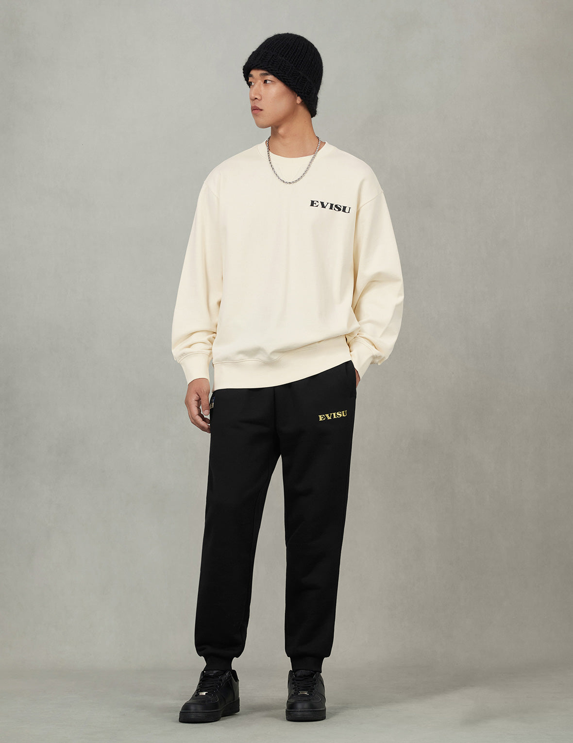 Seagull Brocade Appliqué Relax Fit Sweatshirt