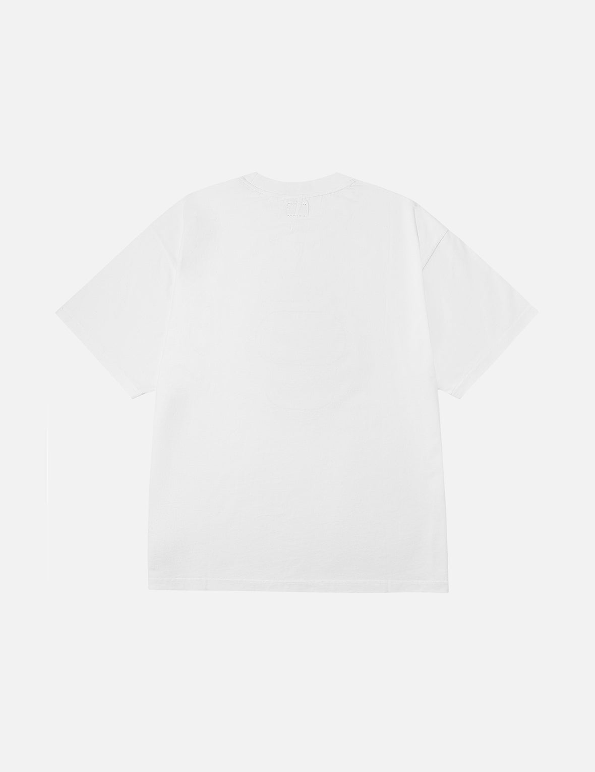 刺子绣达摩和海鸥宽版休闲T恤