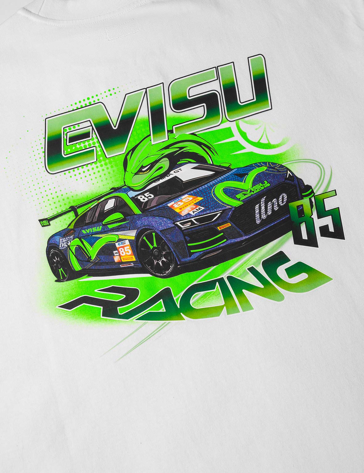 Trimeresurus Snake Shadow 3.0 Racing Print T-shirt - White