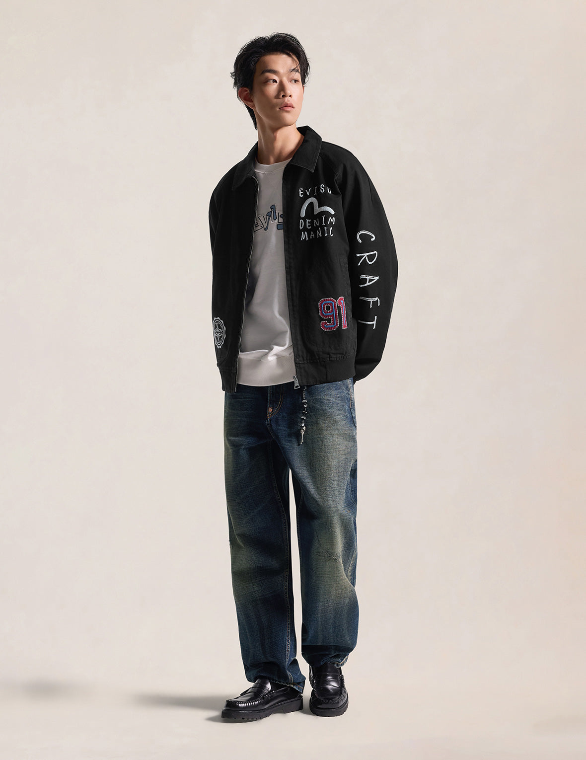Heavy-Wash Gradient Seagull Selvedge Jeans #2030