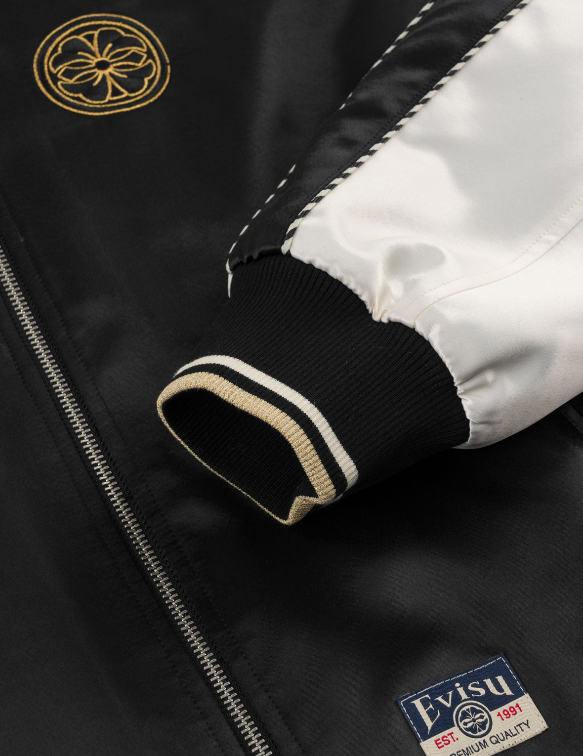 Light Padded Flying Dragon Embroidery Souvenir Jacket