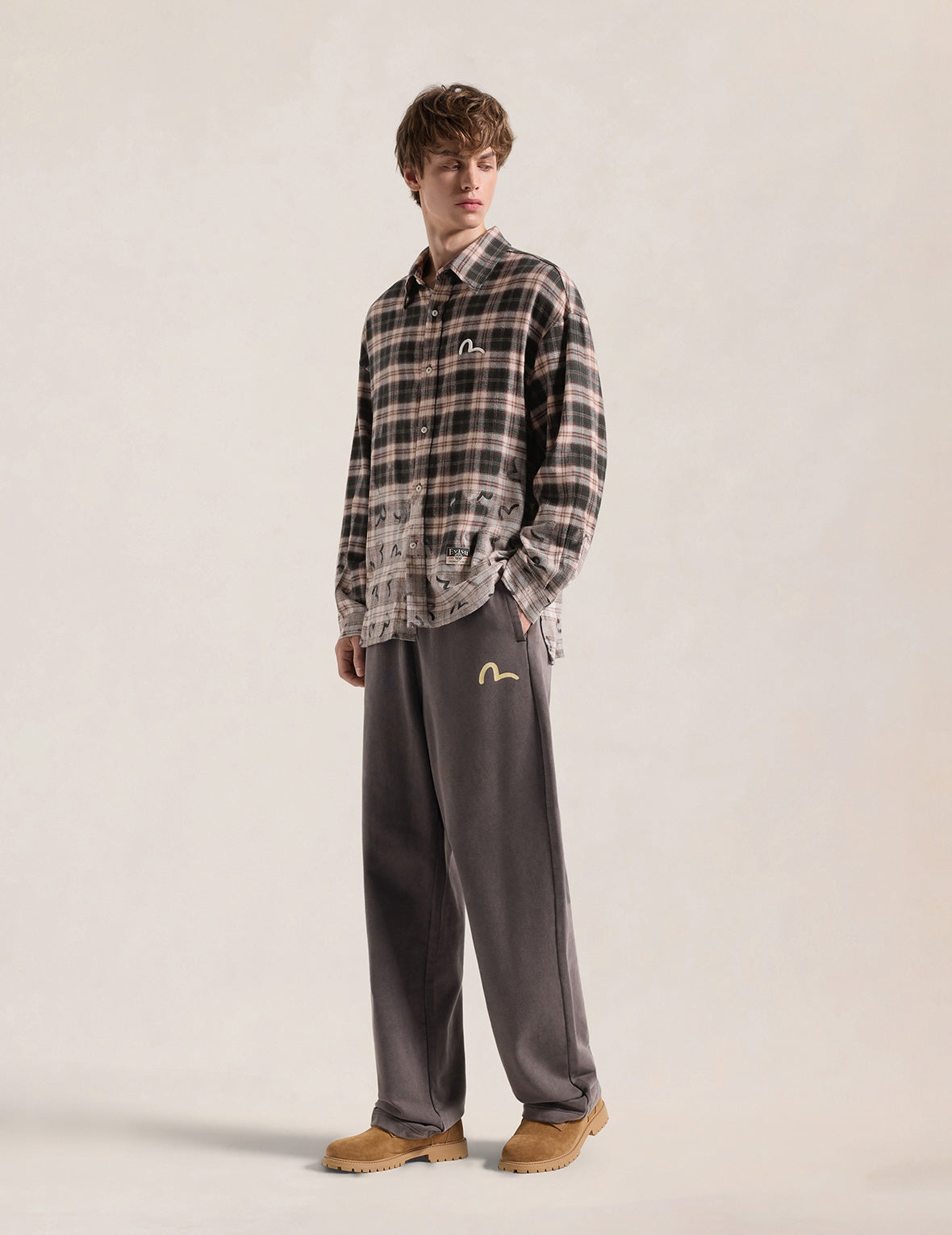 All-Over Seagull Checked Shirt