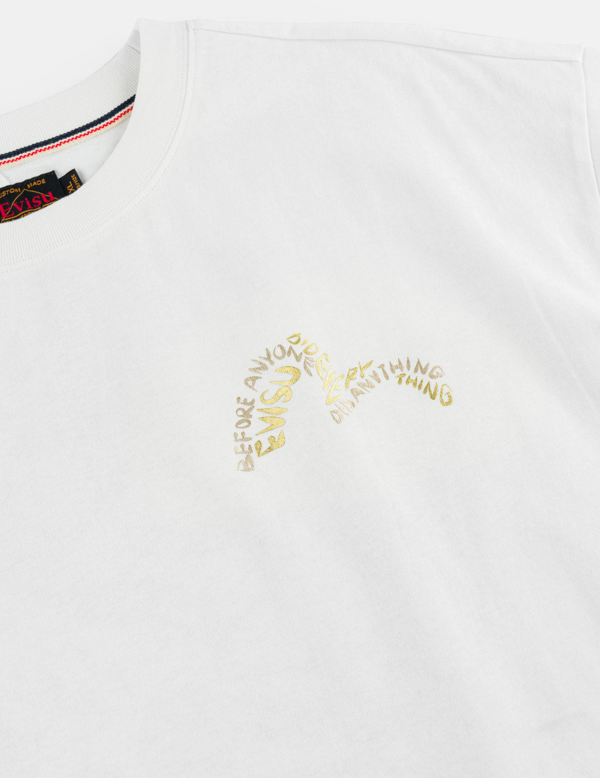 Gold Print Studded Tee