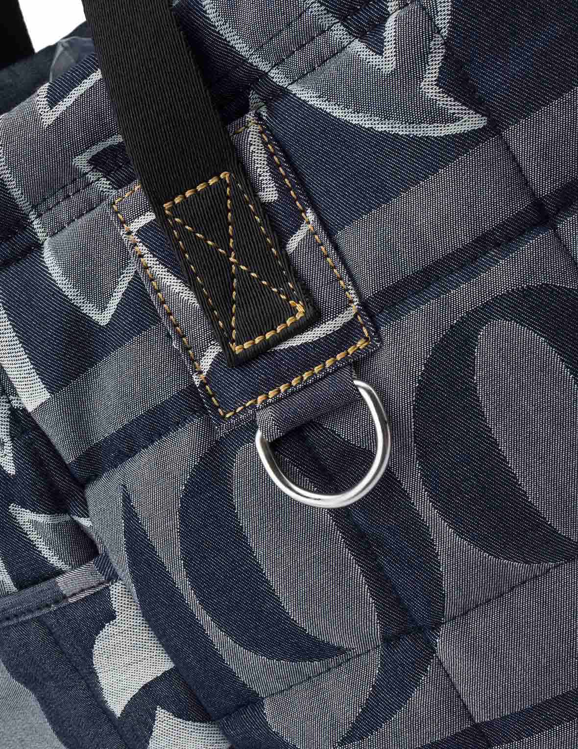 满地商标提花印花牛仔手提包