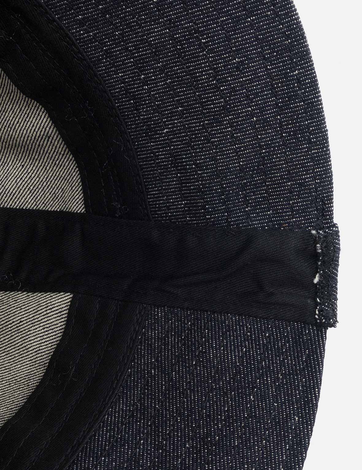 Logo and Seagull Embroidery Denim Bucket Hat
