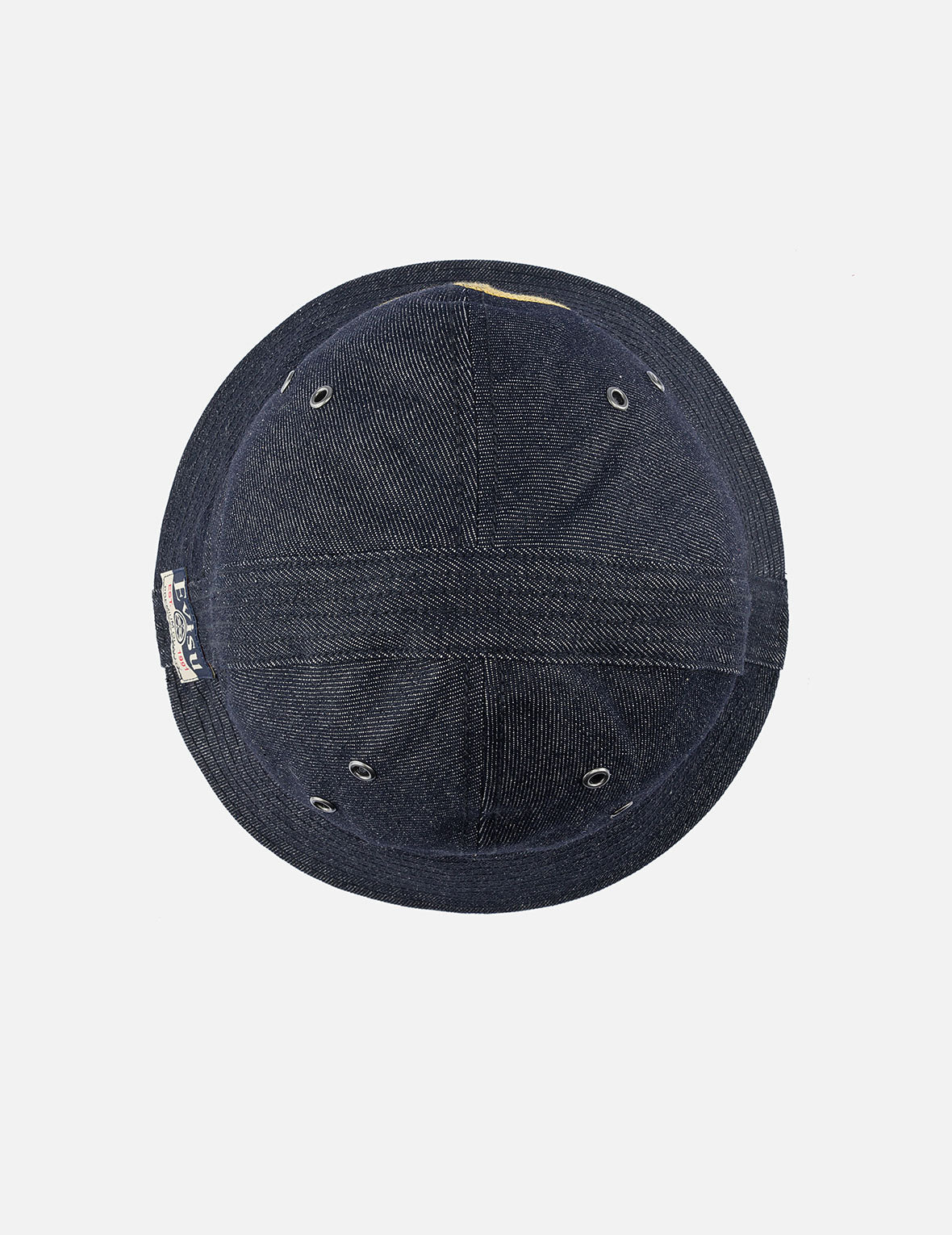 Logo and Seagull Embroidery Denim Bucket Hat