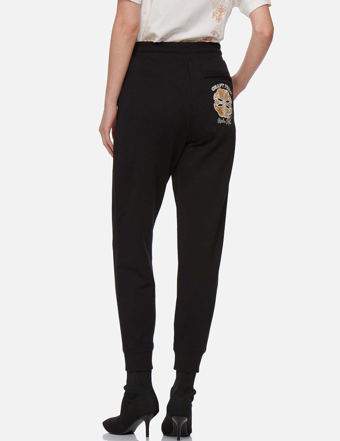 Brocade Kamon Appliqué Sweatpants