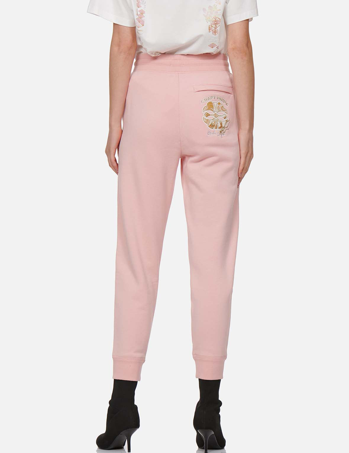 Brocade Kamon Appliqué Sweatpants