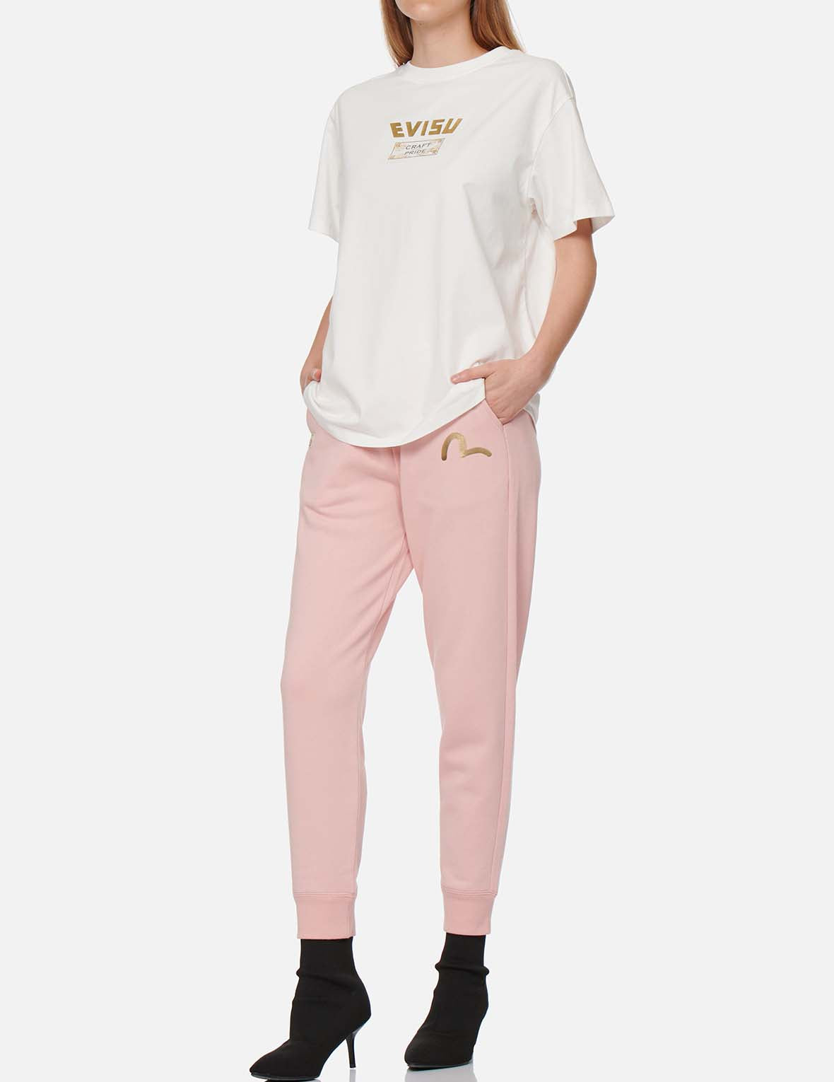 Brocade Kamon Appliqué Sweatpants