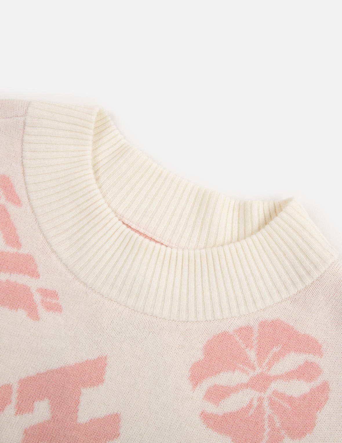 Allover Kamon and Logo Jacquard Sweater