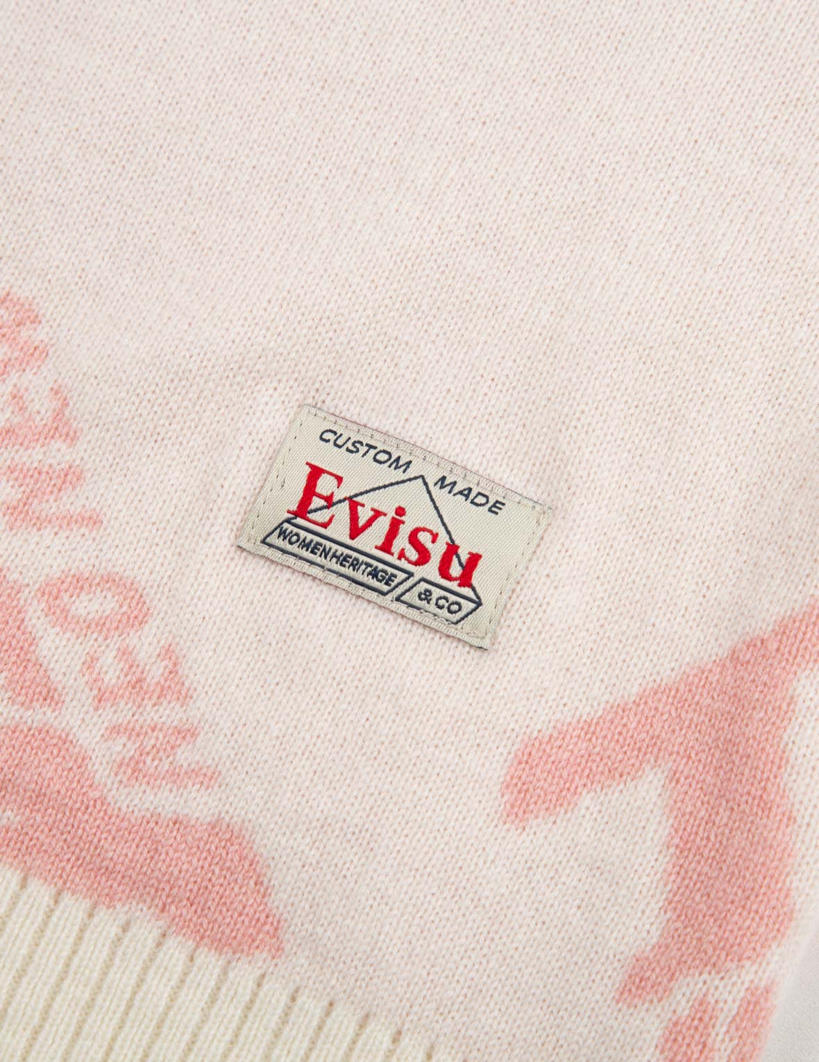 Allover Kamon and Logo Jacquard Sweater