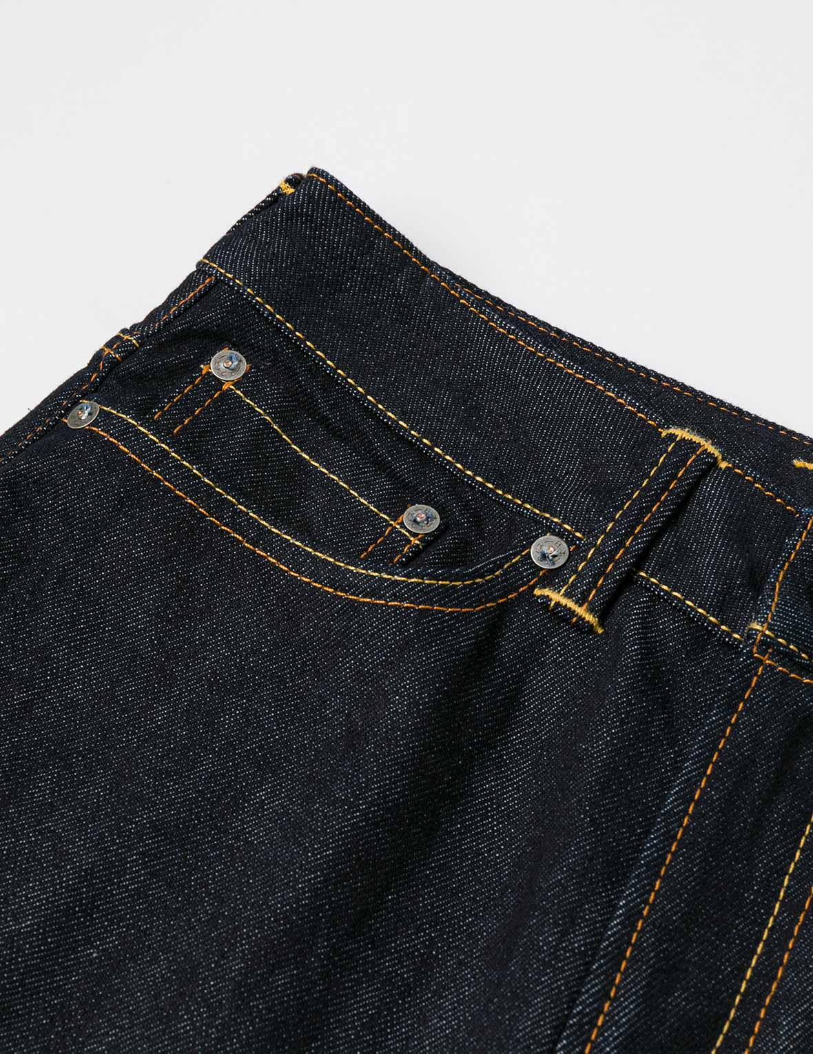 Seagull Embroidery with Metal Studs Relax Fit Jeans