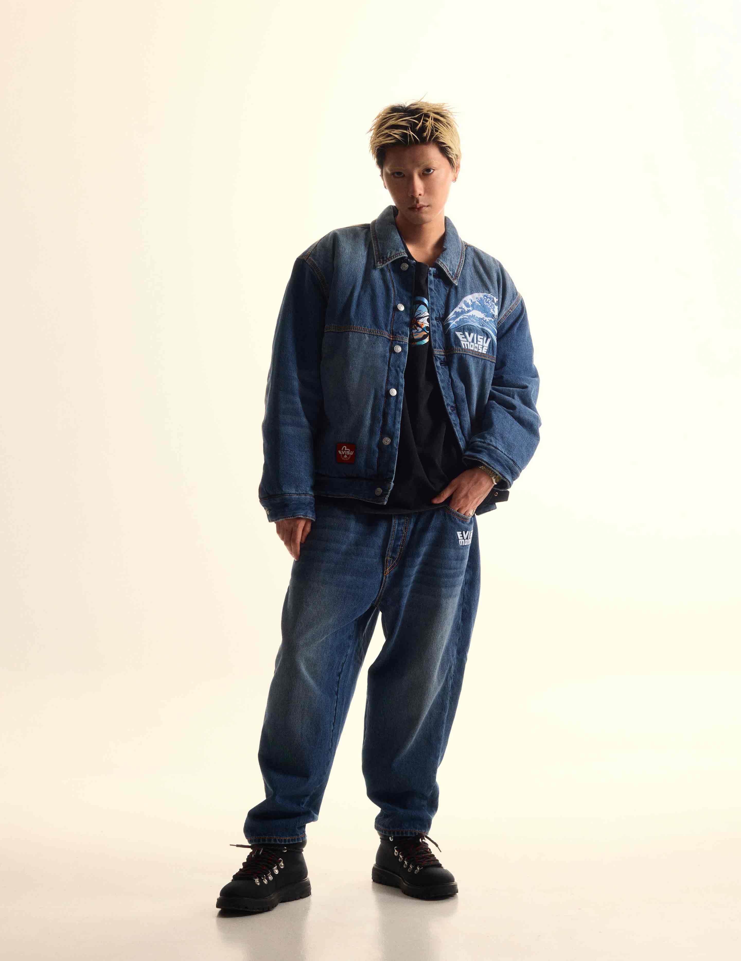 EVISU X MOOSE KNUCKLES Ukiyo-e Jeans