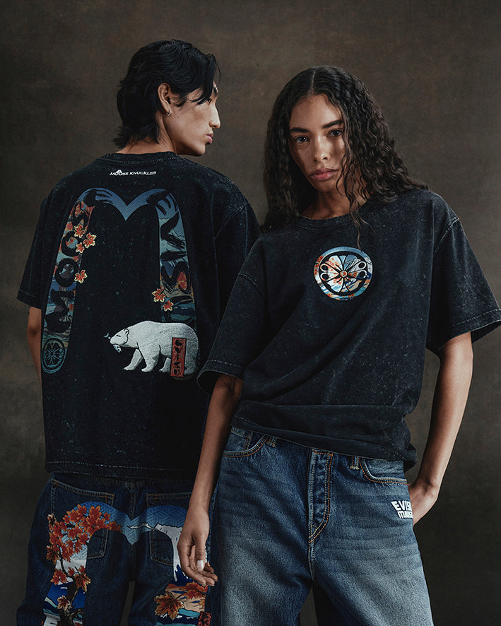 EVISU X MOOSE KNUCKLES 浮世绘T恤