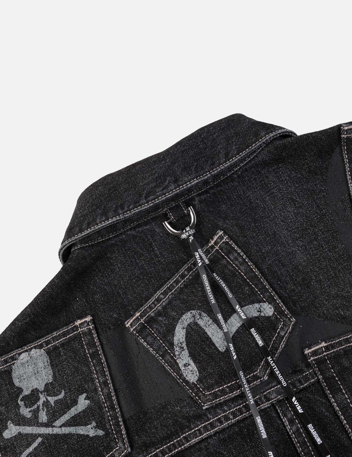 EVISU x mastermind JAPAN x roarguns 水洗多口袋Type II牛仔夹克