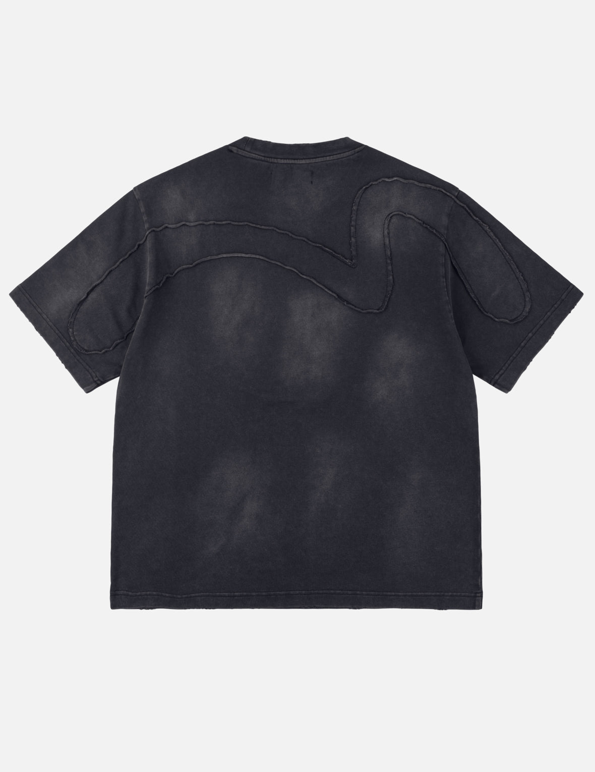 EVISU x mastermind JAPAN x roarguns 毛边贴布大M短袖T恤