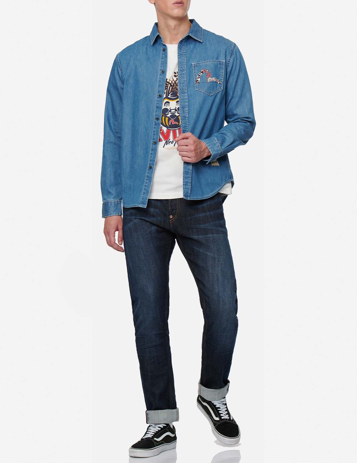 Seagull Pocket Taper Fit Jeans #2017