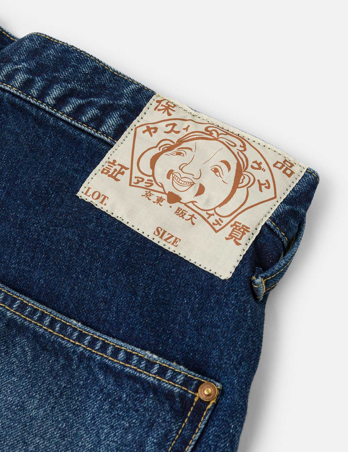 Washed Seagull Print Regular Fit Painter Jeans