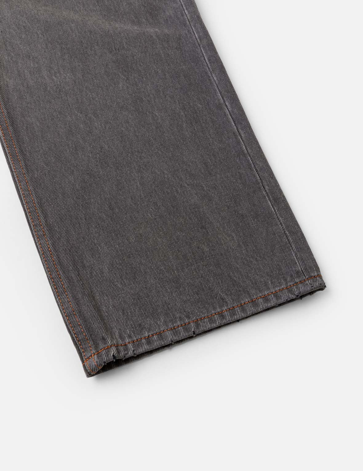 大M染色侧袋牛仔裤