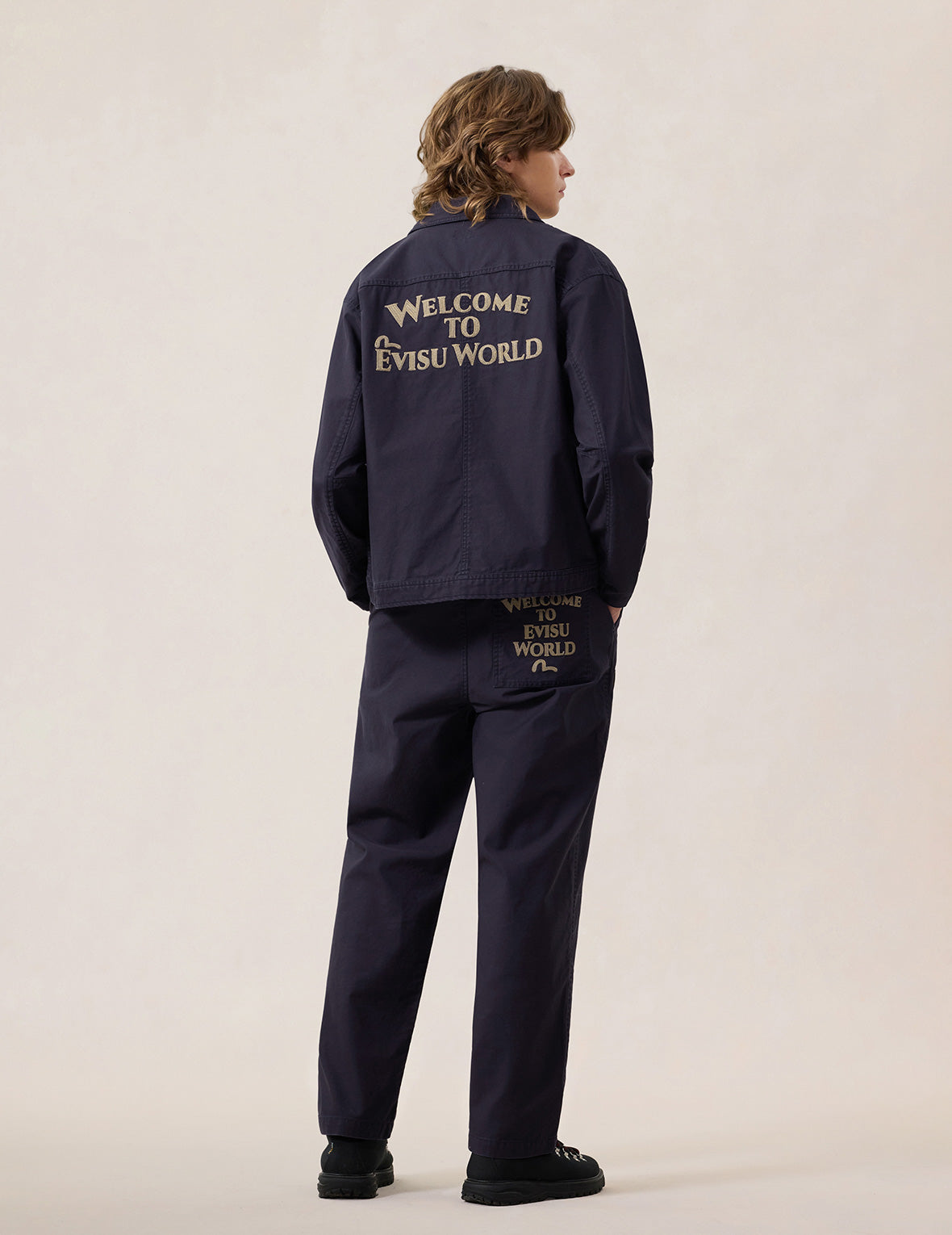 磨毛工装拉链夹克