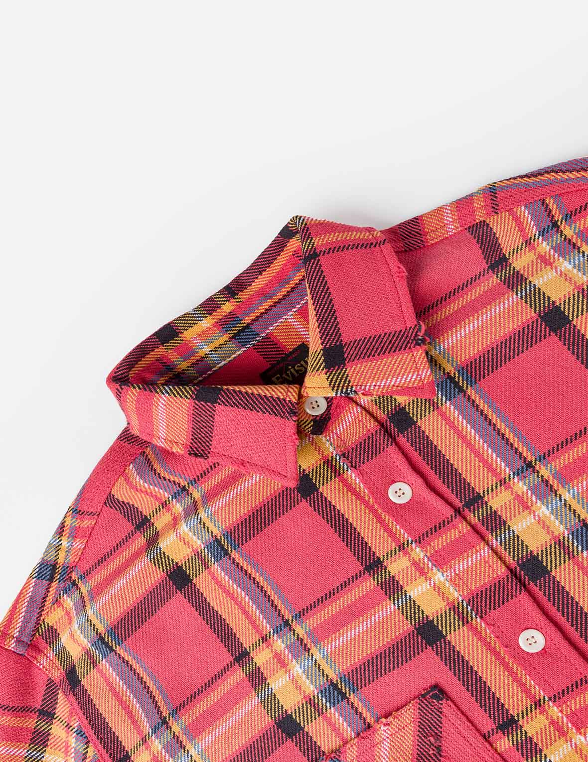 重水洗做旧法兰绒衬衫