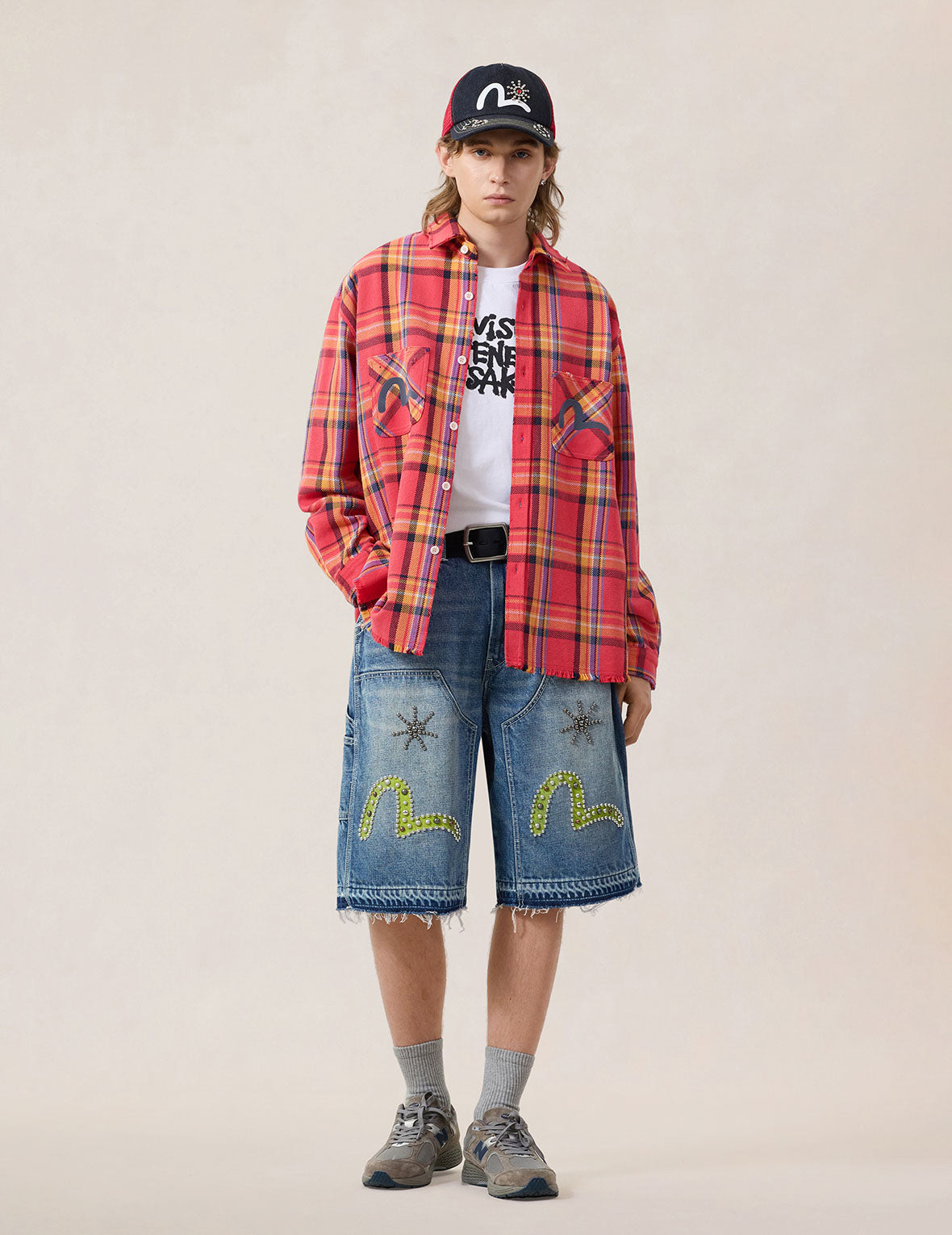 重水洗做旧法兰绒衬衫