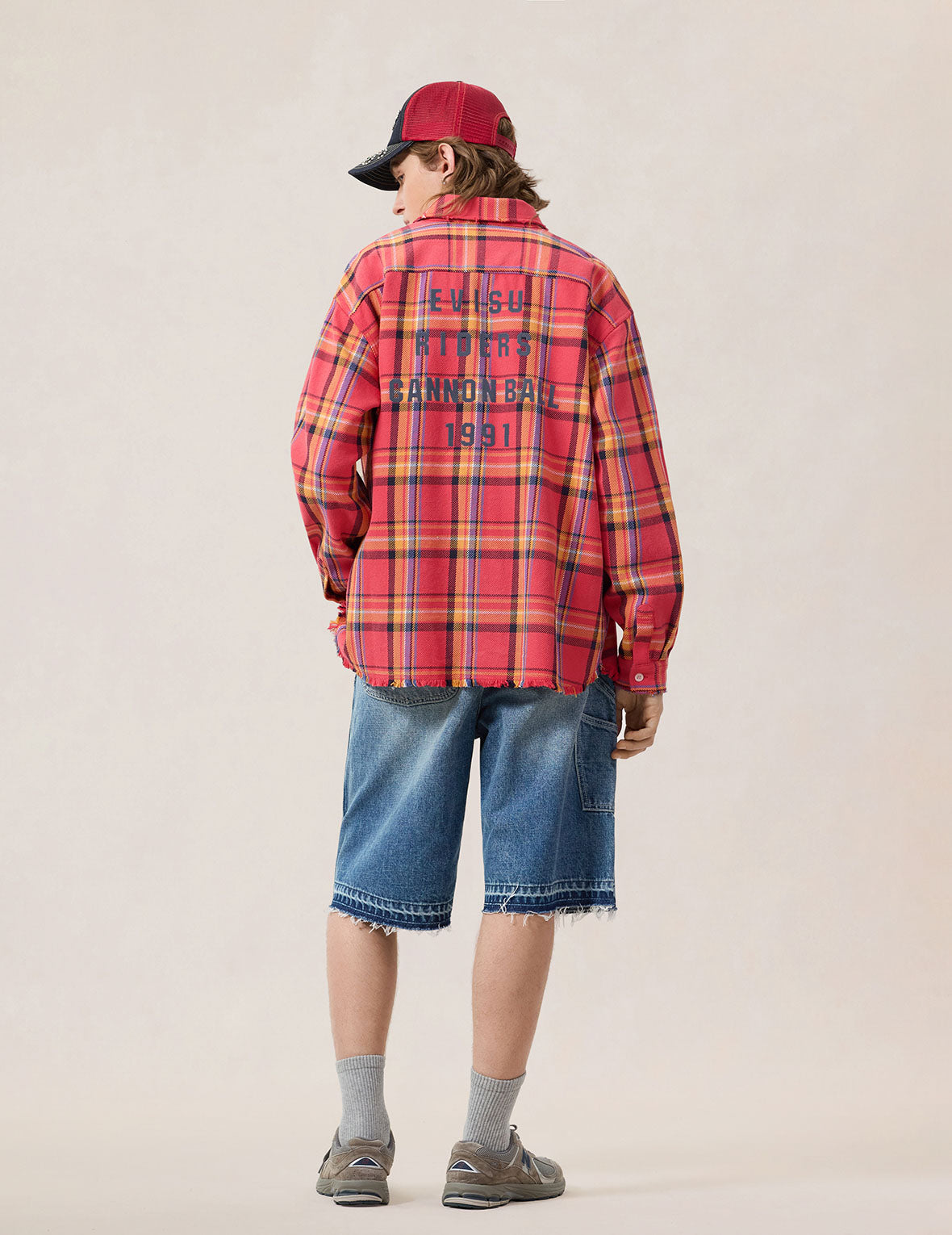 重水洗做旧法兰绒衬衫