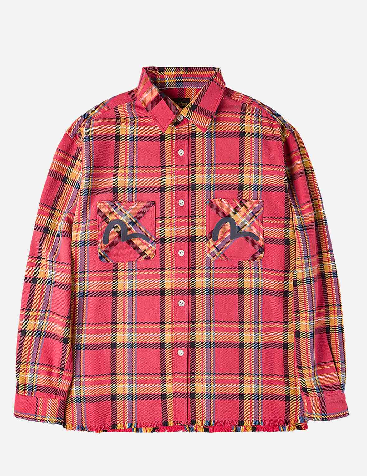 重水洗做旧法兰绒衬衫