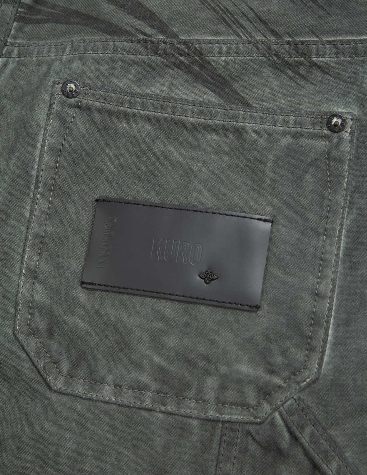 The Great Wave Print Straight-leg Jeans