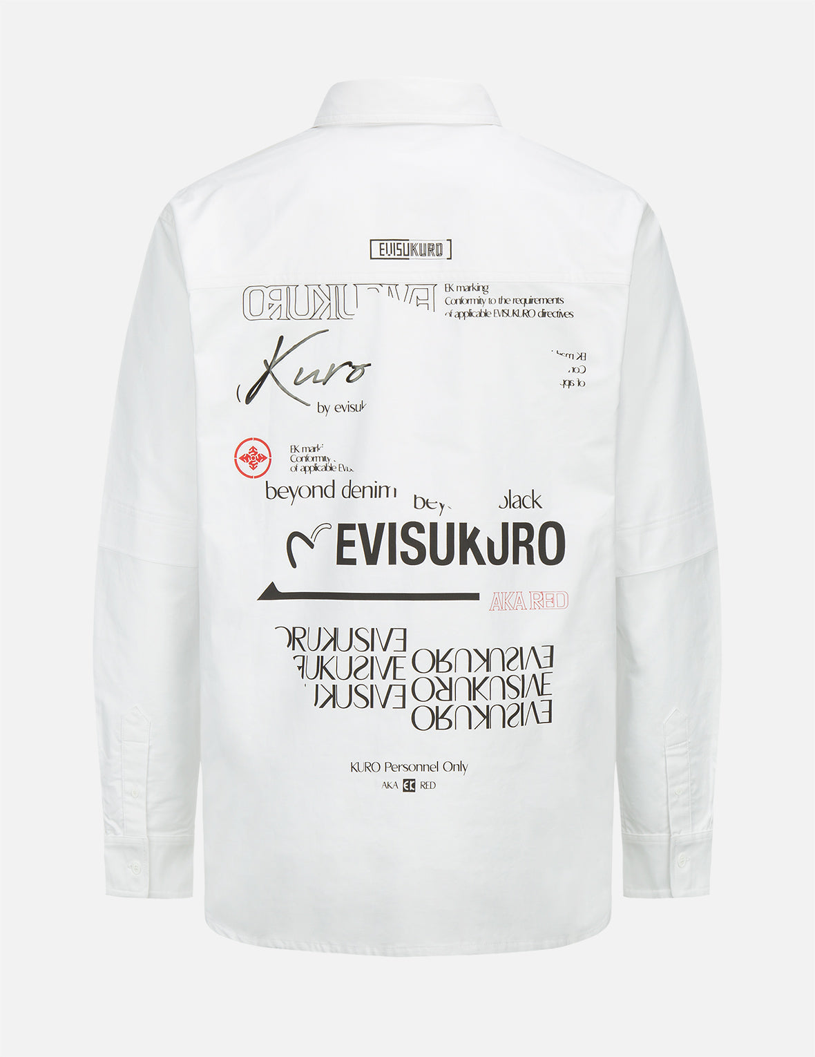 Multi Logo Print Mock 2-in-1 Shirt